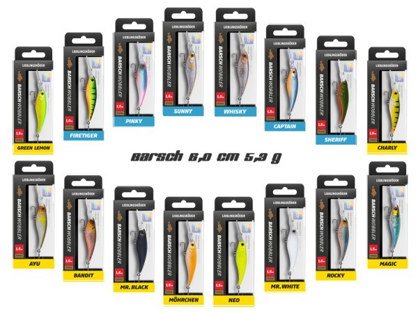 LIEBLINGSKÖDER - BARSCHWOBBLER 6,0 cm - 5,3 g
