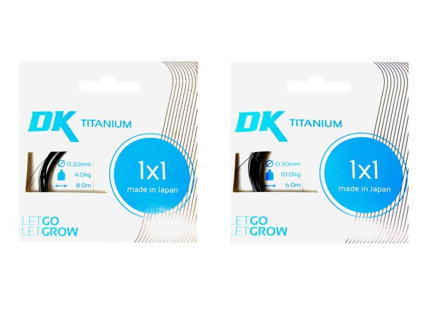 DEKA Titanium 1x1 - Vorfachmaterial - 4 bis 8 m - Made in Japan