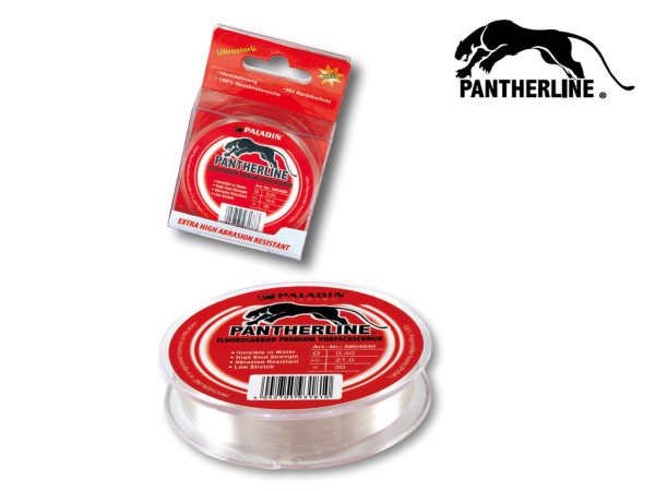 Pantherline Fluoro-Carbon Vorfachschnur 30 m Spule- 0,12 bis 0,40 mm