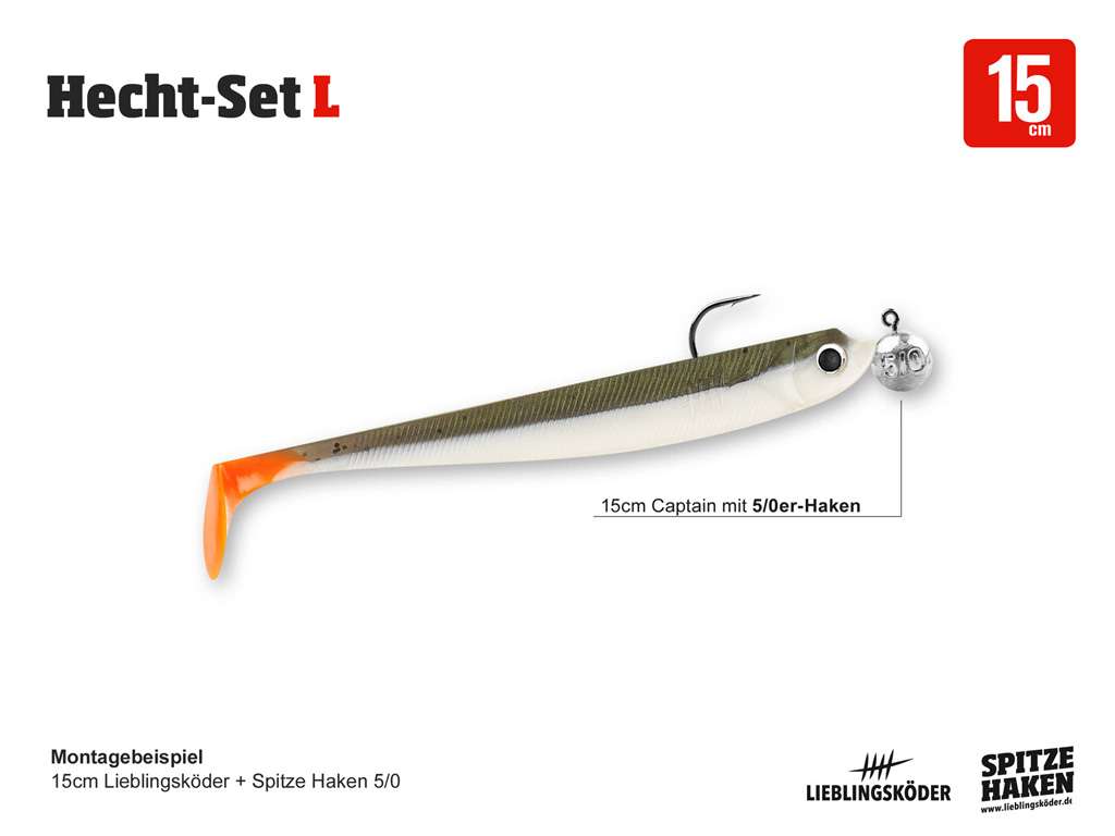 Lieblingskder Hecht Komplettset 15 cm  Raubfischstore.de |  Raubfischstore.de