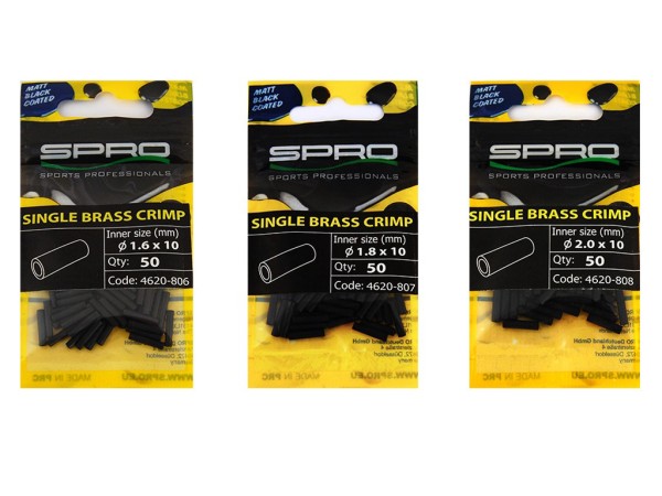 SPRO Single Brass Crimp - Quetschhülsen
