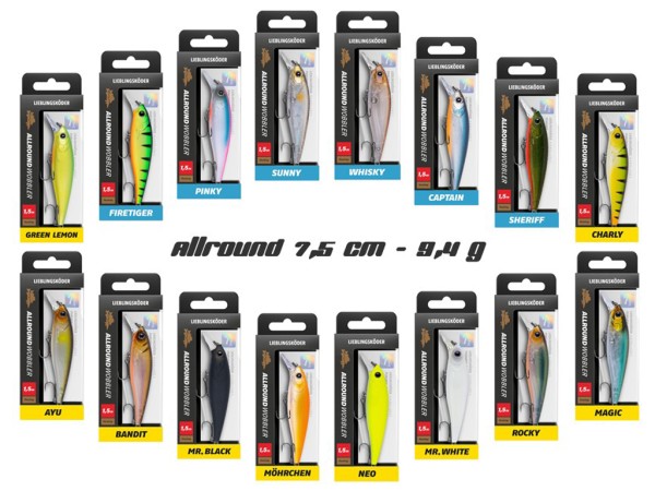 LIEBLINGSKÖDER - ALLROUND WOBBLER 7,5 cm - 9,4 g
