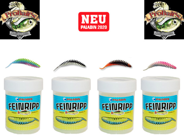 Pro Baits Feinripp - Set 6,5 cm Käse/Monster Crab - UL Top Köder - Forelle - Barsch