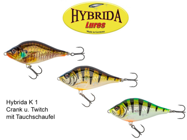 Hybrida K 1 Twitchbait - Slow Floating - 9 cm - 25 g