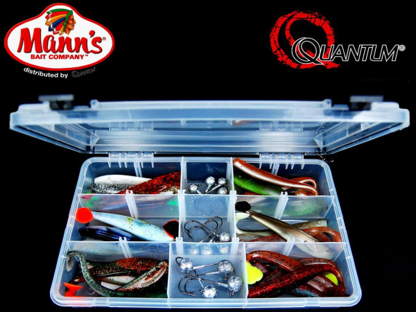 Quantum - Q Paddler Köderbox 12 cm klares Wasser incl. Jigköpfe - Komplettbox