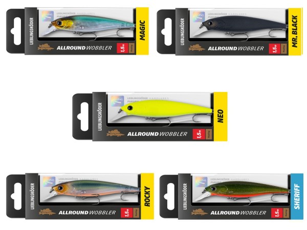 Allroundwobbler Set - Lieblingsköder - 5 er Set Allround