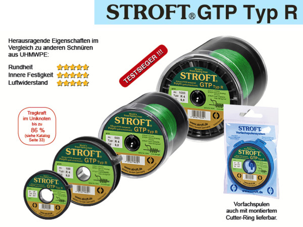 Stroft GTP Typ R - 100 m Spule - geflochtene Schnur