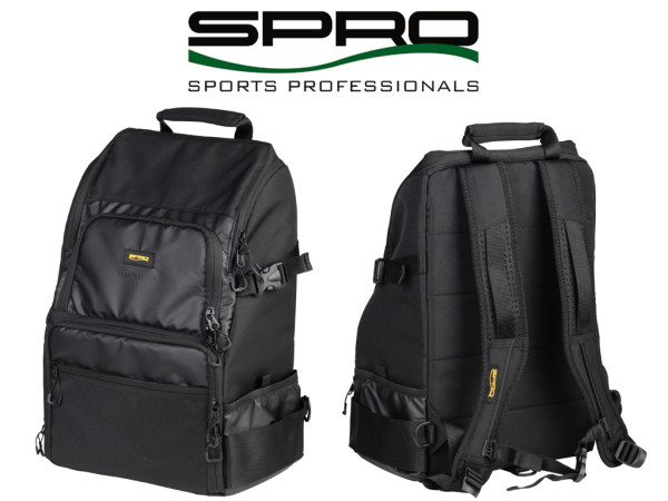 Spro- Backpack 104 - Rucksack schwarz - incl. 4 Tackleboxen