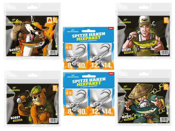 Lieblingsköder - 12,5 cm Sonderfarben-Set 1