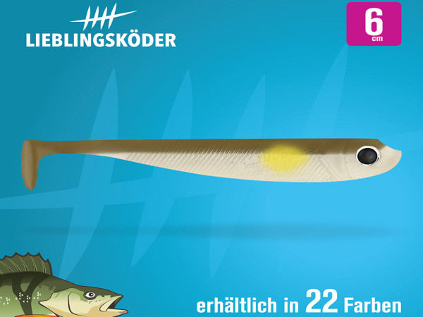 Lieblingsköder 6 cm - Barschköder - Alle Farben