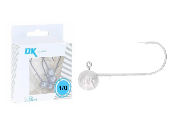 Deka Jigköpfe - Gr.1/0 silber - 5 g bis 18 g