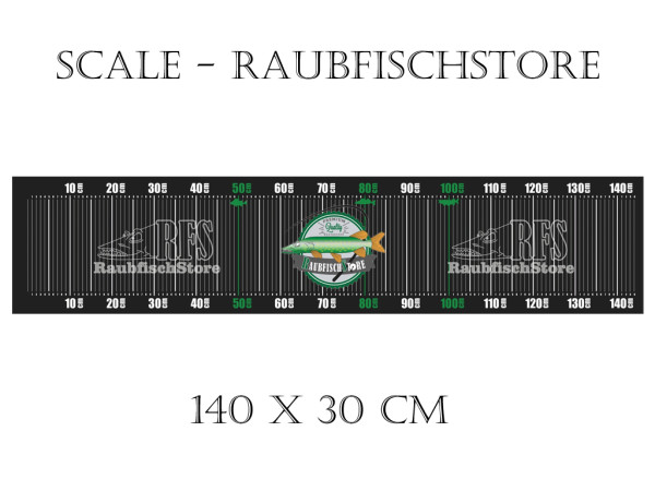 Raubfischstore - Scale - 140 x 30 cm - Mit Alu-Anlegewinkel