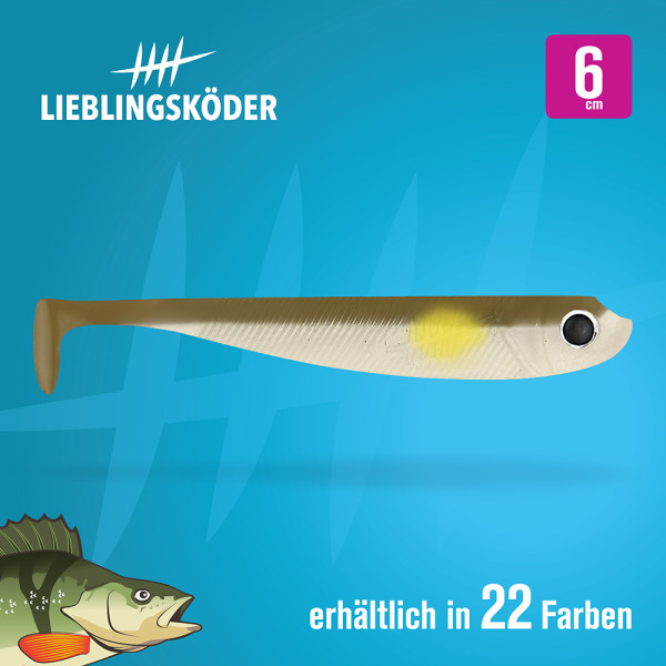 Lieblingsköder 6 cm - Barschköder - Alle Farben