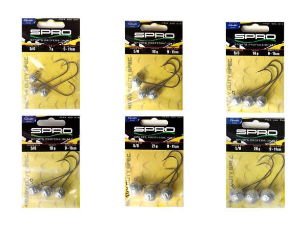 Spro Round Jig Head HD 90 - Gr. 5/0 - 5 bis 28 g
