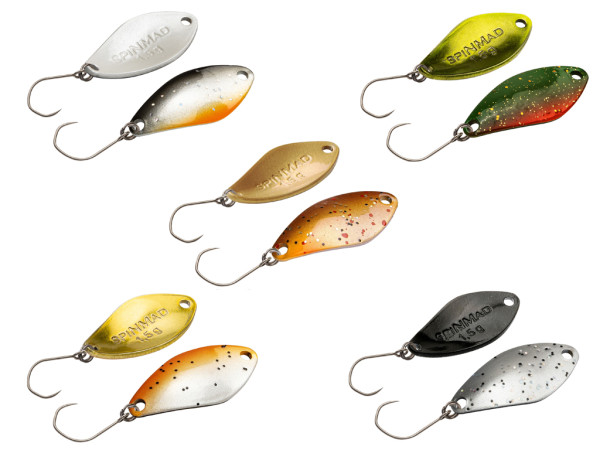 SPINMAD-Spoon-Set - 5 Spoons - 1,5 g - Klares Wasser