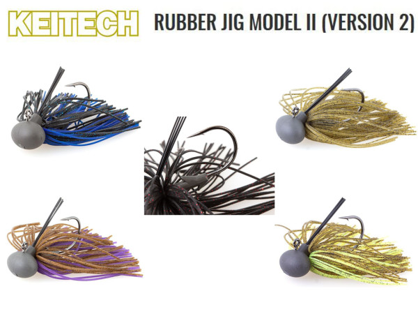 KEITECH Rubber Jig Model II (Version 2) 7 bis 14 g Tungsten - Gamakatsu 2.0