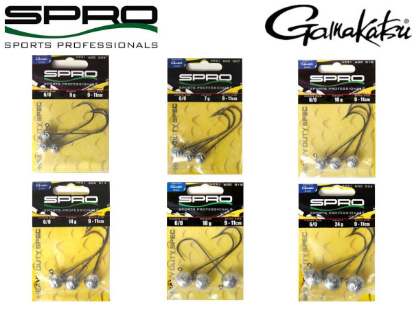 Spro Round HD Jighead 90 - Gr. 6/0 - 5 bis 24 g