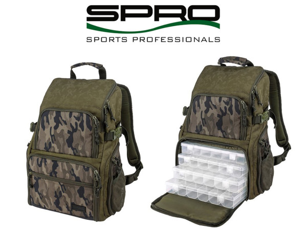 Spro - Angelrucksack - Double Backpack - Camouflage