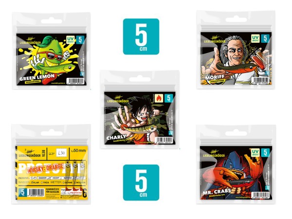 Lieblingsköder Sparpaket 5 cm Köder - Frühjahrsangebot !!!