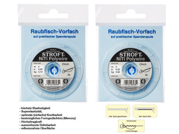 Stroft NiTi Polywire Vorfachmatrerial