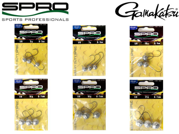 Spro Round Jig Head HD-90 - Gr. 1/0 - 5 bis 21 g