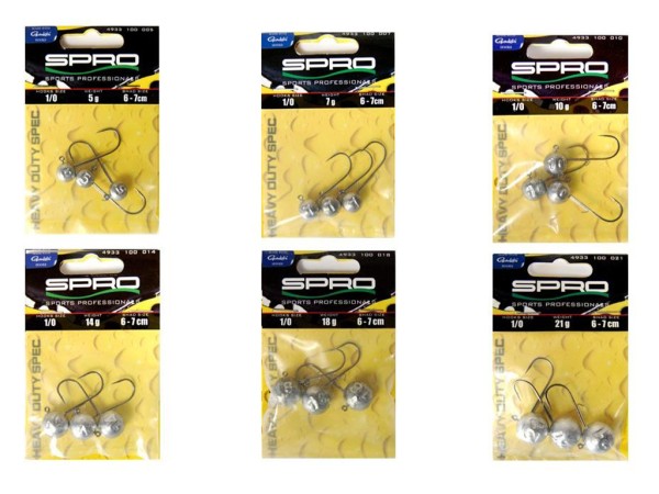 Spro Round Jig Head HD-90 - Gr. 1/0 - 5 bis 21 g