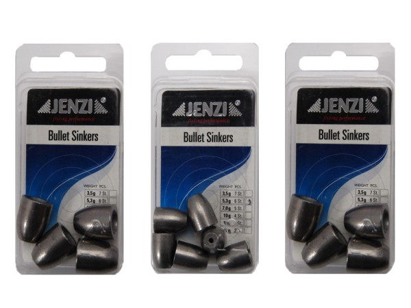 Bullet Sinkers - Jenzi 3,5 bis 21 g