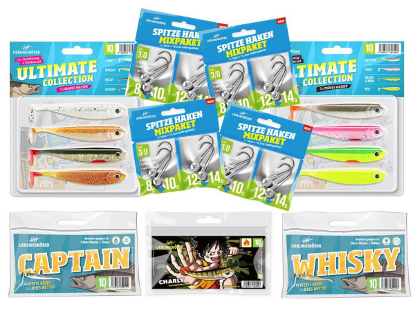 Lieblingsköder 10 cm - Zander - großes Starter-Set