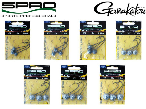 Spro Round Jig Head HD-90 - Gr. 4/0 - 5 bis 28 g