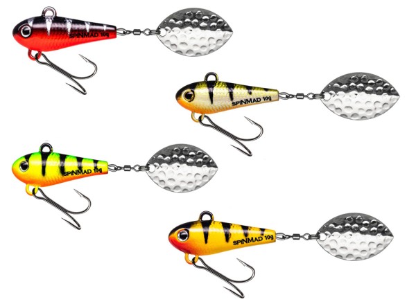 SpinMad Köderset Perch - 10 g Originals 4 er Set