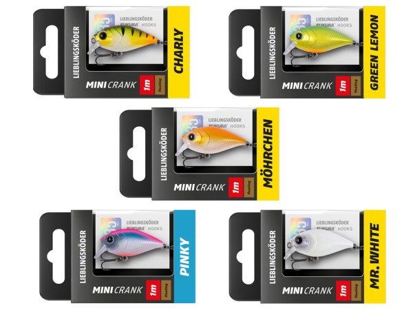 Mini Crank Set - Lieblingsköder - 5 er Set - Trübes Wasser