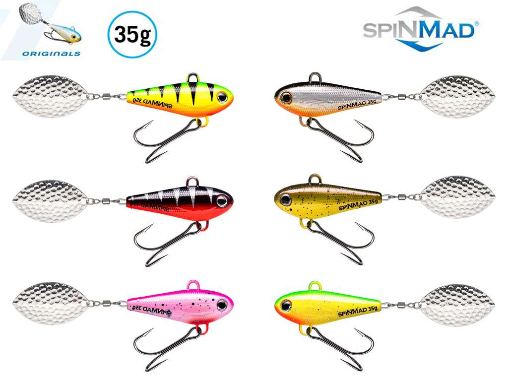 SpinMad Köder-Set Für Trübes Wasser - 5 Barschköder à 10 G Im Starterset