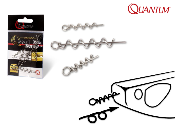 QUANTUM Shad Screws - 4 x 25 mm - 6 Stk.