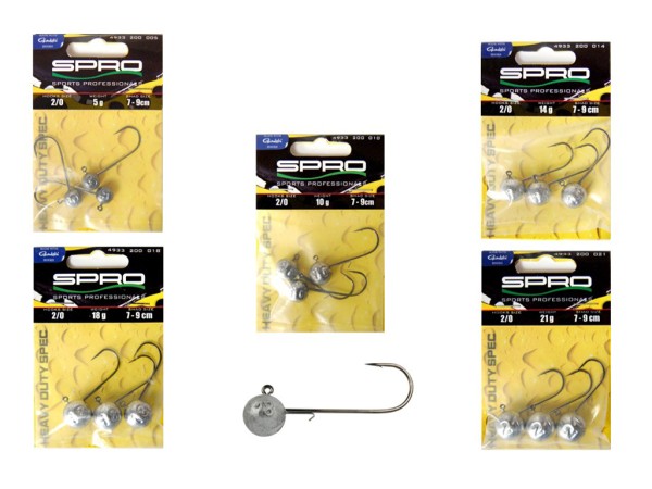 Spro Round Jig Head HD-90 - Gr. 2/0 - 5 bis 21 g