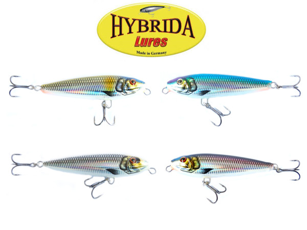 Hybrida W1 Walkbait - 7 cm Topwater - Barsch - Rapfen