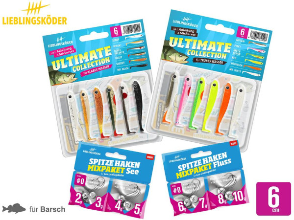 Lieblingsköder 6 cm - Barsch - kleines Starter-Set