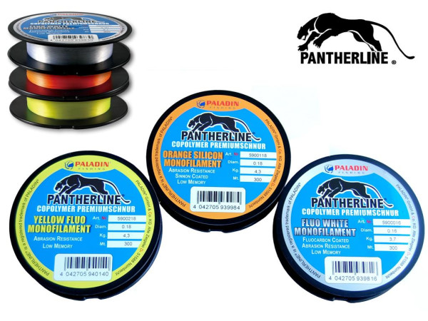 Pantherline Fluo - 300 m Spule - Monofile Angelschnur